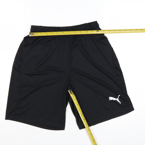 Puma Men's Black S Athletic Training Shorts Quick Dry Polyester