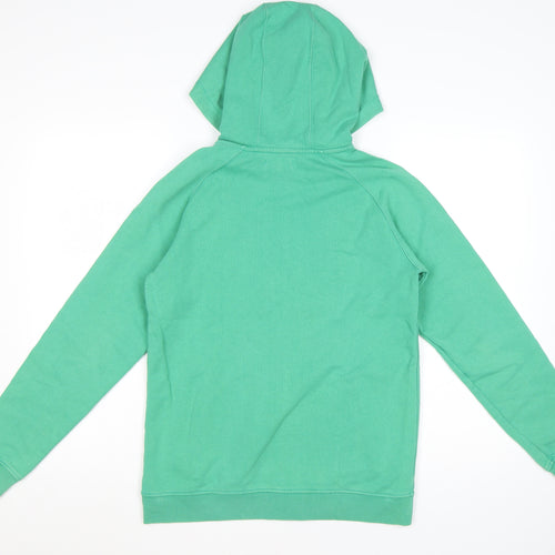 Howies Womens Green Full Zip Hoodie Size 10 Cotton Casual