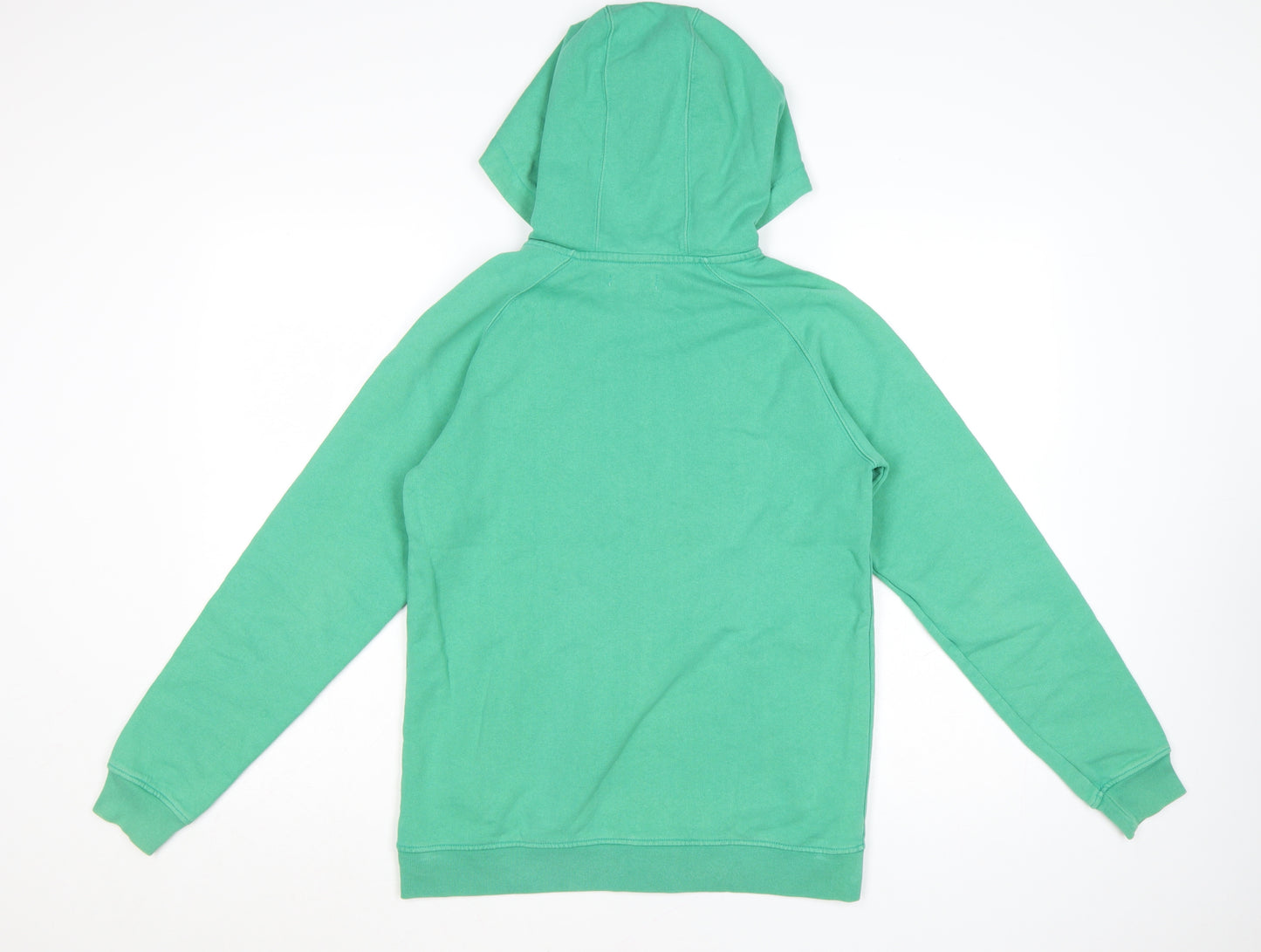 Howies Womens Green Full Zip Hoodie Size 10 Cotton Casual