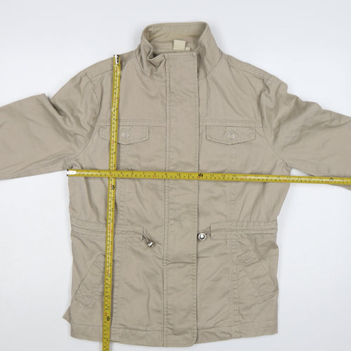 Cotton Traders Womens Beige Size 18 Classic Mid-Length Jacket