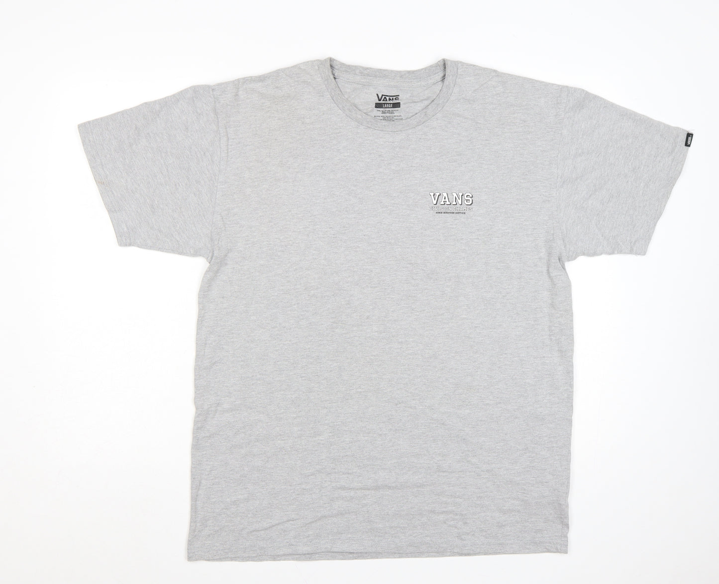 Vans Men's Grey Classic Fit Graphic T-Shirt Large