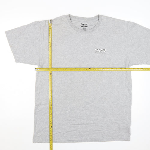 Vans Men's Grey Classic Fit Graphic T-Shirt Large