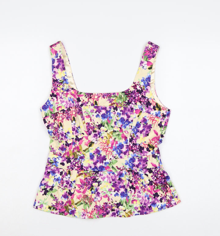 Oasis Women’s Multicoloured Floral Camisole Top Size 12