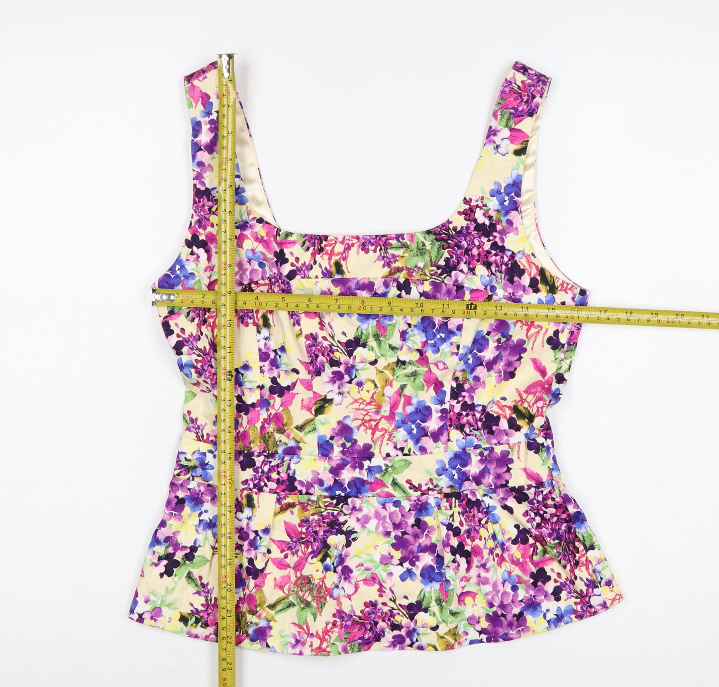 Oasis Women’s Multicoloured Floral Camisole Top Size 12