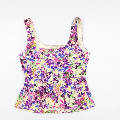 Oasis Women’s Multicoloured Floral Camisole Top Size 12