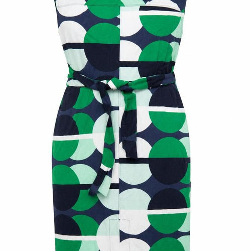Next Women’s Multicoloured Geometric Belted Sleeveless Sheath Dress Size 12