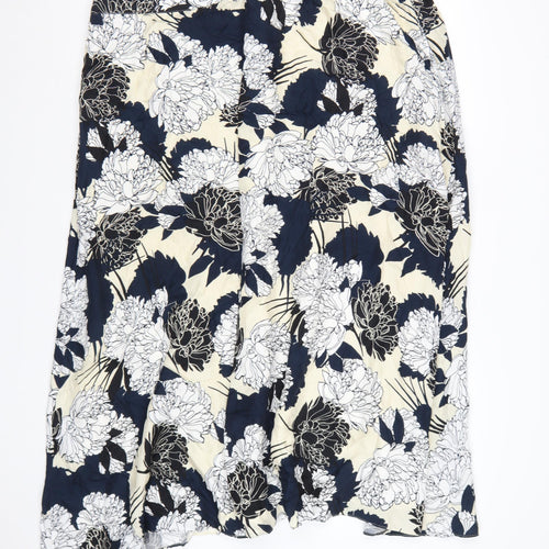 Marks and Spencer Women’s Multicoloured Floral A-Line Midi Skirt Size 22