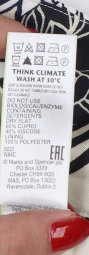 Marks and Spencer Women’s Multicoloured Floral A-Line Midi Skirt Size 22