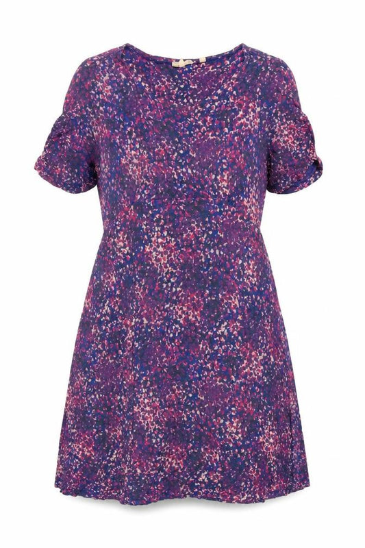 Front view of FatFace Women's Multicoloured, size 12, A-Line Knee Length Dress