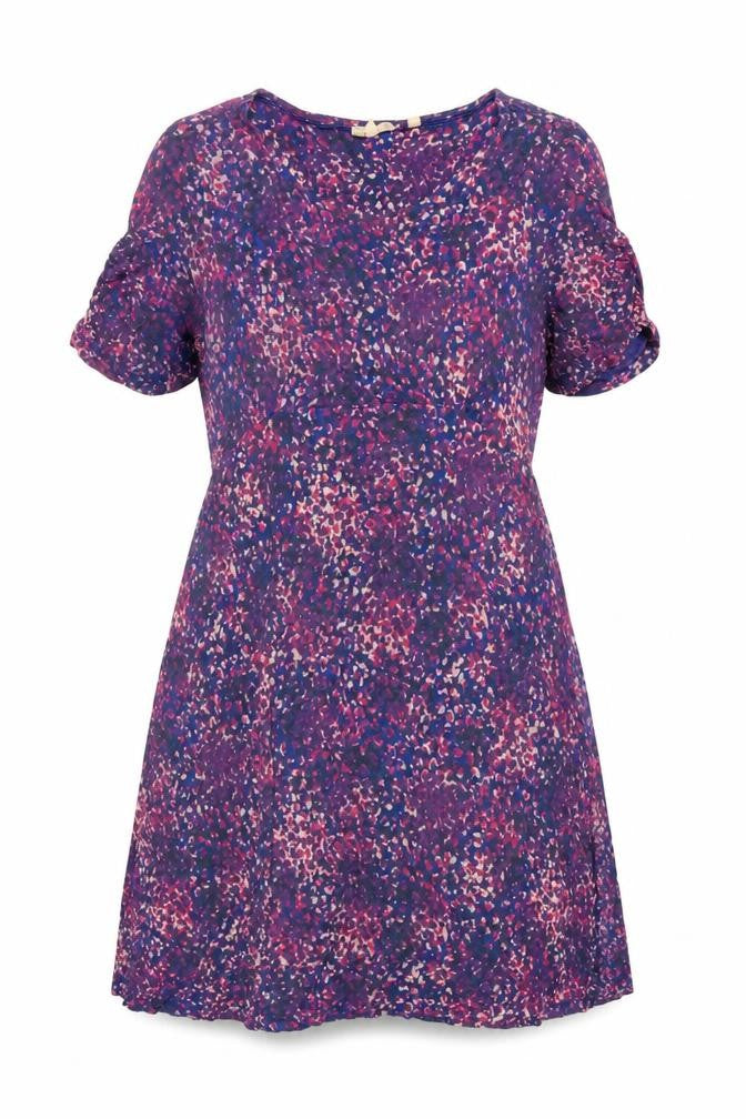 FatFace Women's Multicoloured Size 12 A-Line Knee Length Dress