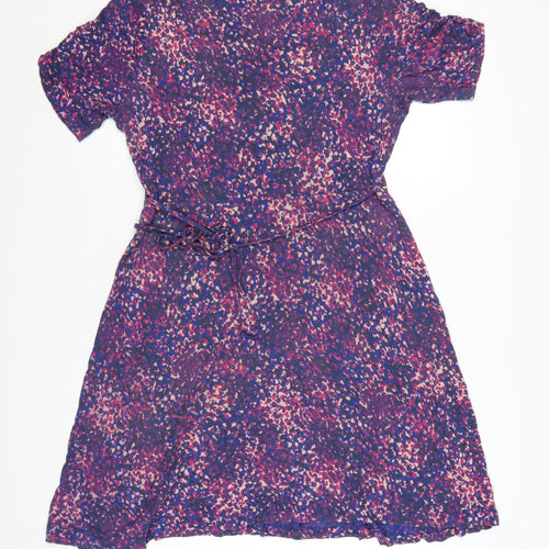 Fat Face Women's Multicoloured Size 12 A-Line Knee Length Dress