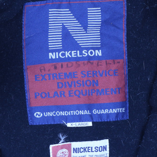Nickelson Men's Yellow XL Hooded Puffer Jacket Windproof