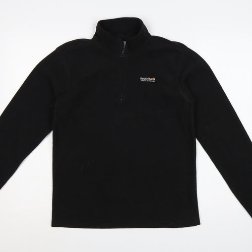 Regatta Men's Black Fleece 1/2 Zip Pullover Sweatshirt Size S