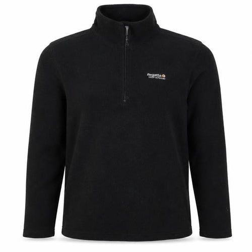 Regatta Men's Black Fleece 1/2 Zip Pullover Sweatshirt Size S