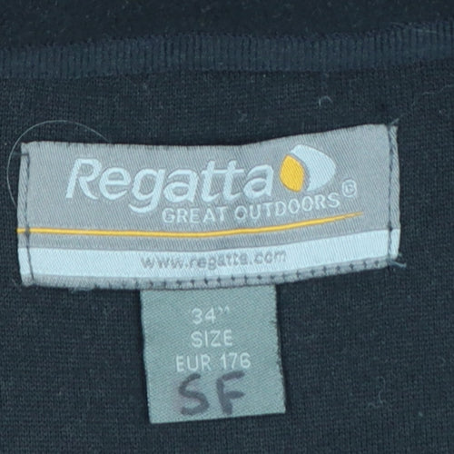 Regatta Men's Black Fleece 1/2 Zip Pullover Sweatshirt Size S