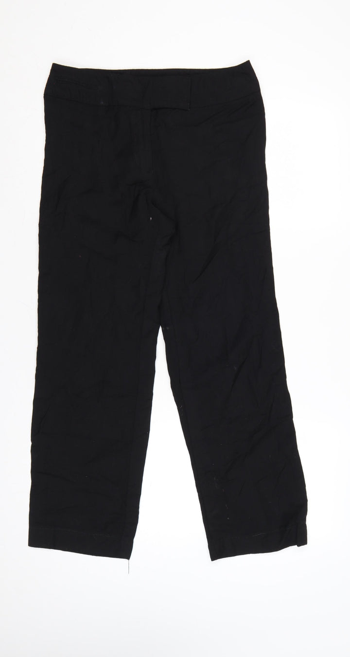 Linea Women’s Black Wool Cropped Trousers Size 10