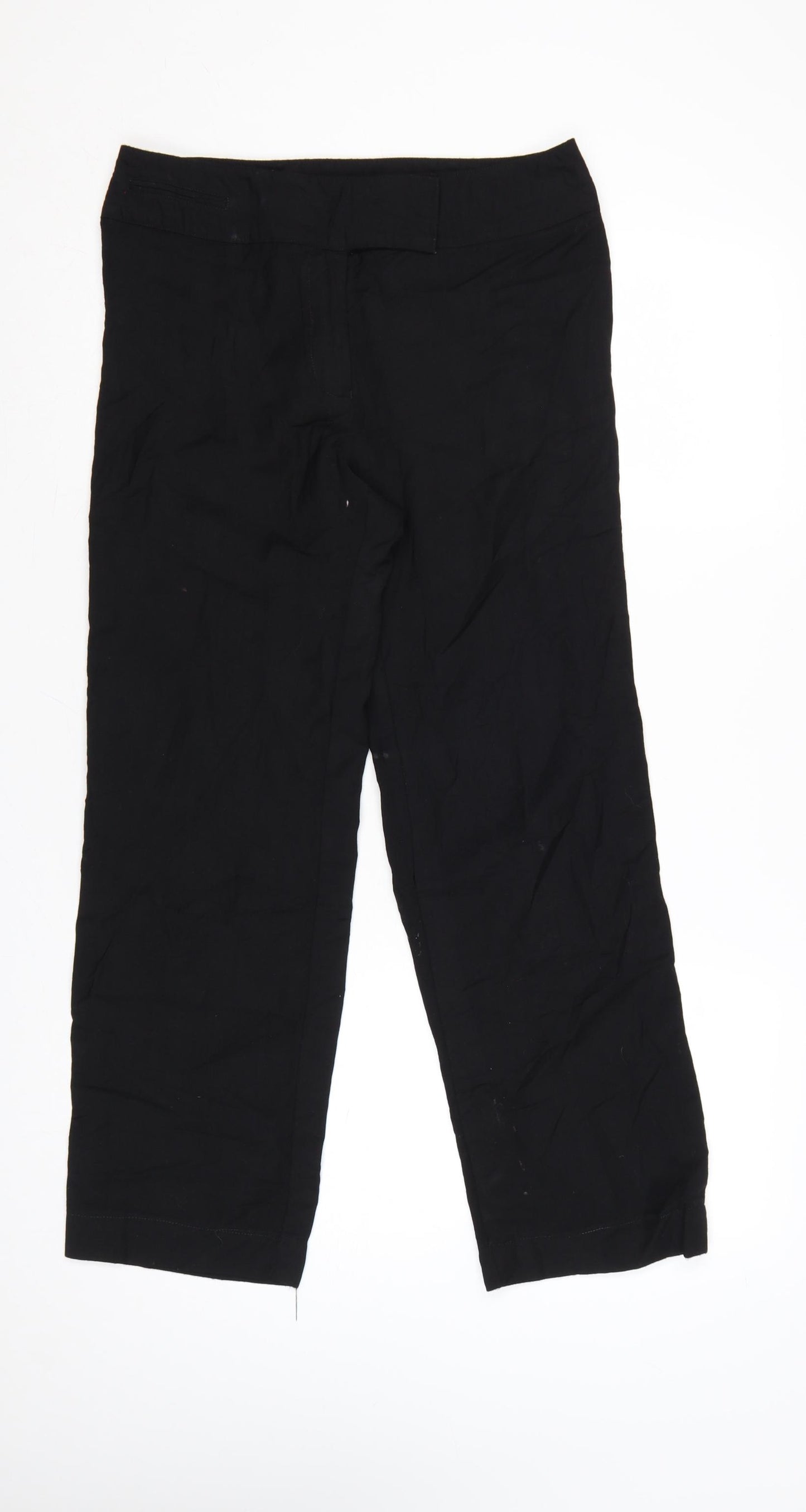 Linea Women’s Black Wool Cropped Trousers Size 10