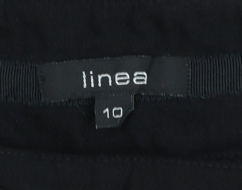 Linea Women’s Black Wool Cropped Trousers Size 10