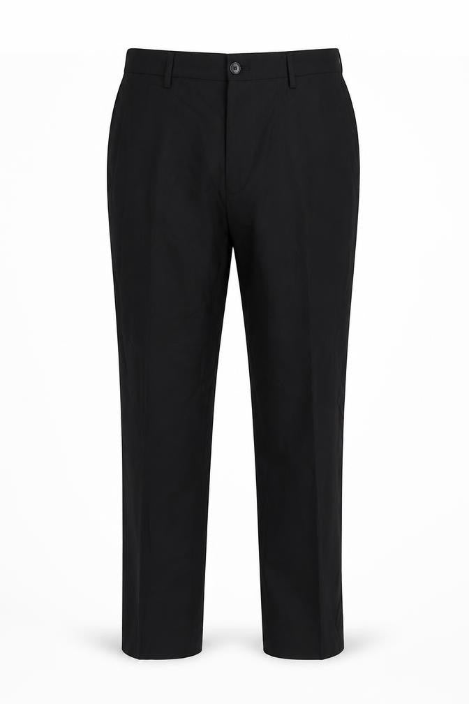 Front view of Marks & Spencer Men's Black Slim Fit Dress Pants 36S