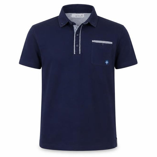 Strength & Honour Men's Blue Cotton Polo Shirt Size M
