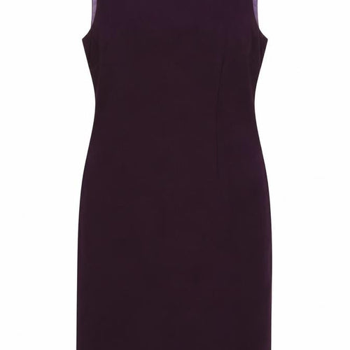 Sara Woman Purple Sheath Dress Women Size 14 Sleeveless Lined Workwear