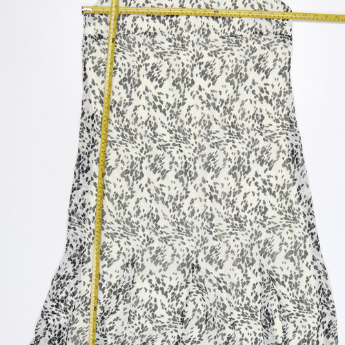 Bonmarché Women’s Grey Animal Print Sleeveless A-Line Dress Size 14