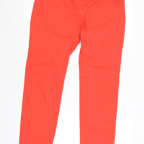 Armand Ventilo Women Red Straight Jeans Size 16 Cotton