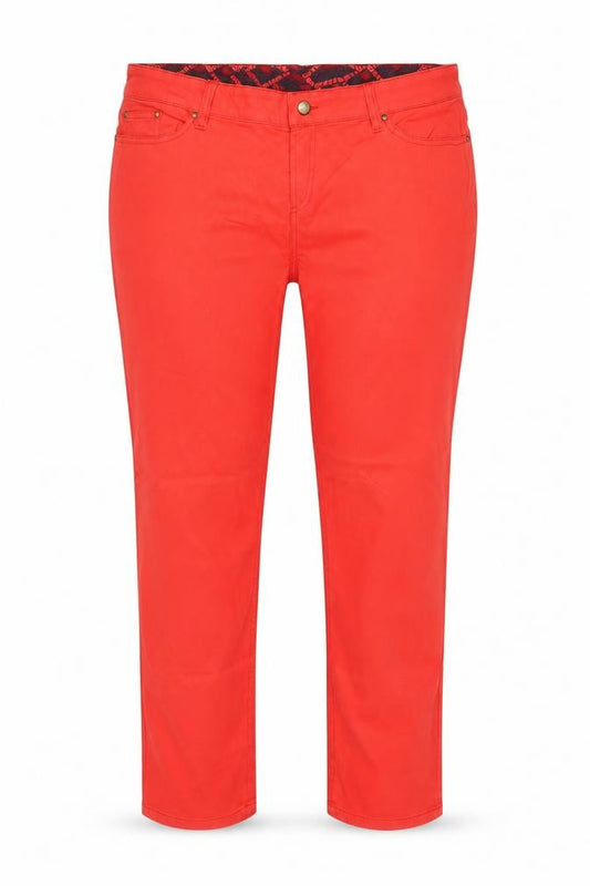 Armand Ventilo Women Red Straight Jeans Size 16 Cotton