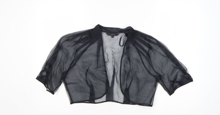 Coast Women's Black Sheer Kimono Blouse Size L