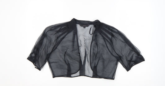 Coast Women's Black Sheer Kimono Blouse Size L