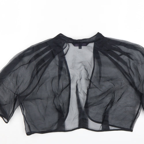Coast Women's Black Sheer Kimono Blouse Size L