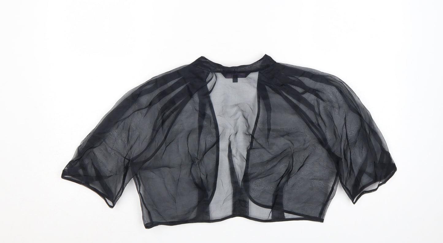 Coast Women's Black Sheer Kimono Blouse Size L