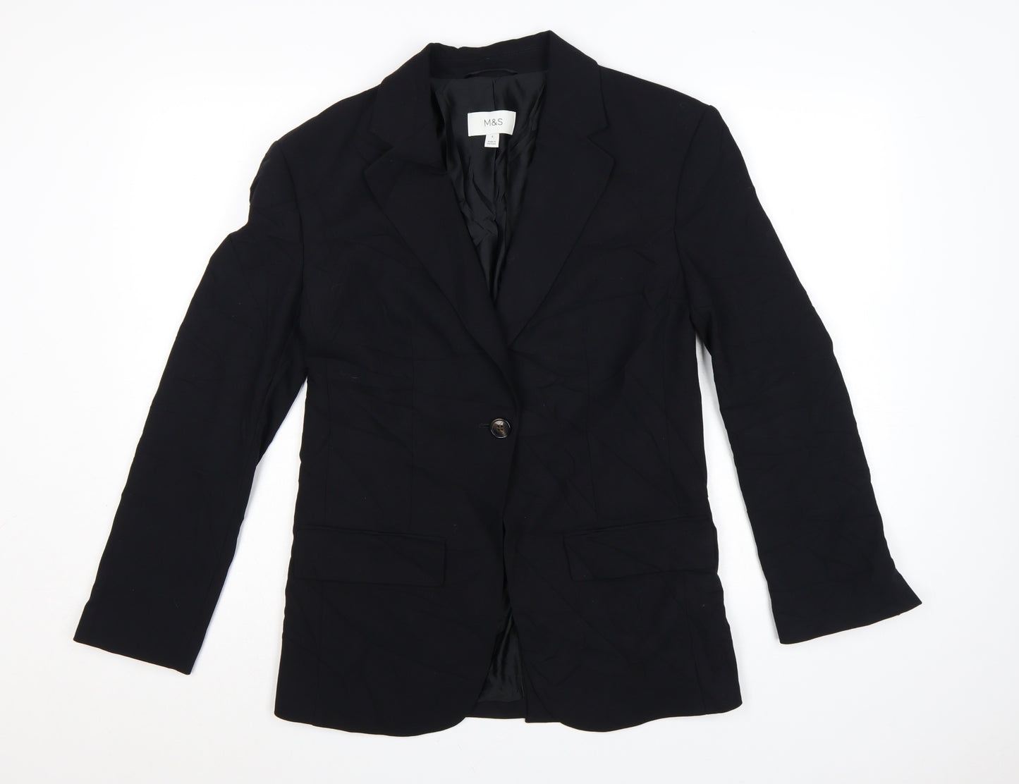 Marks and Spencer Women's Black Size 6 Classic Tailored Blazer