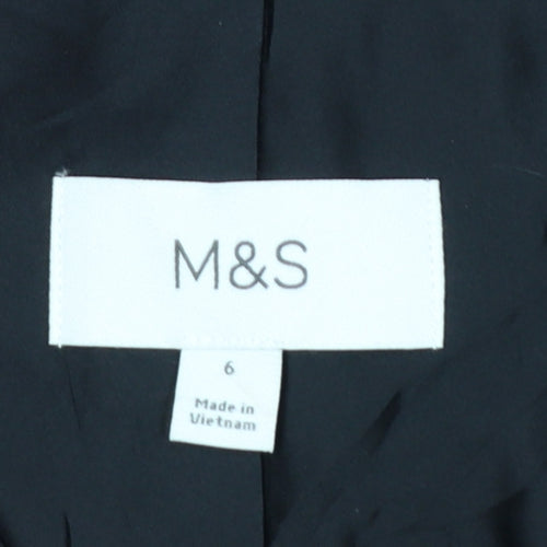 Marks and Spencer Women's Black Size 6 Classic Tailored Blazer
