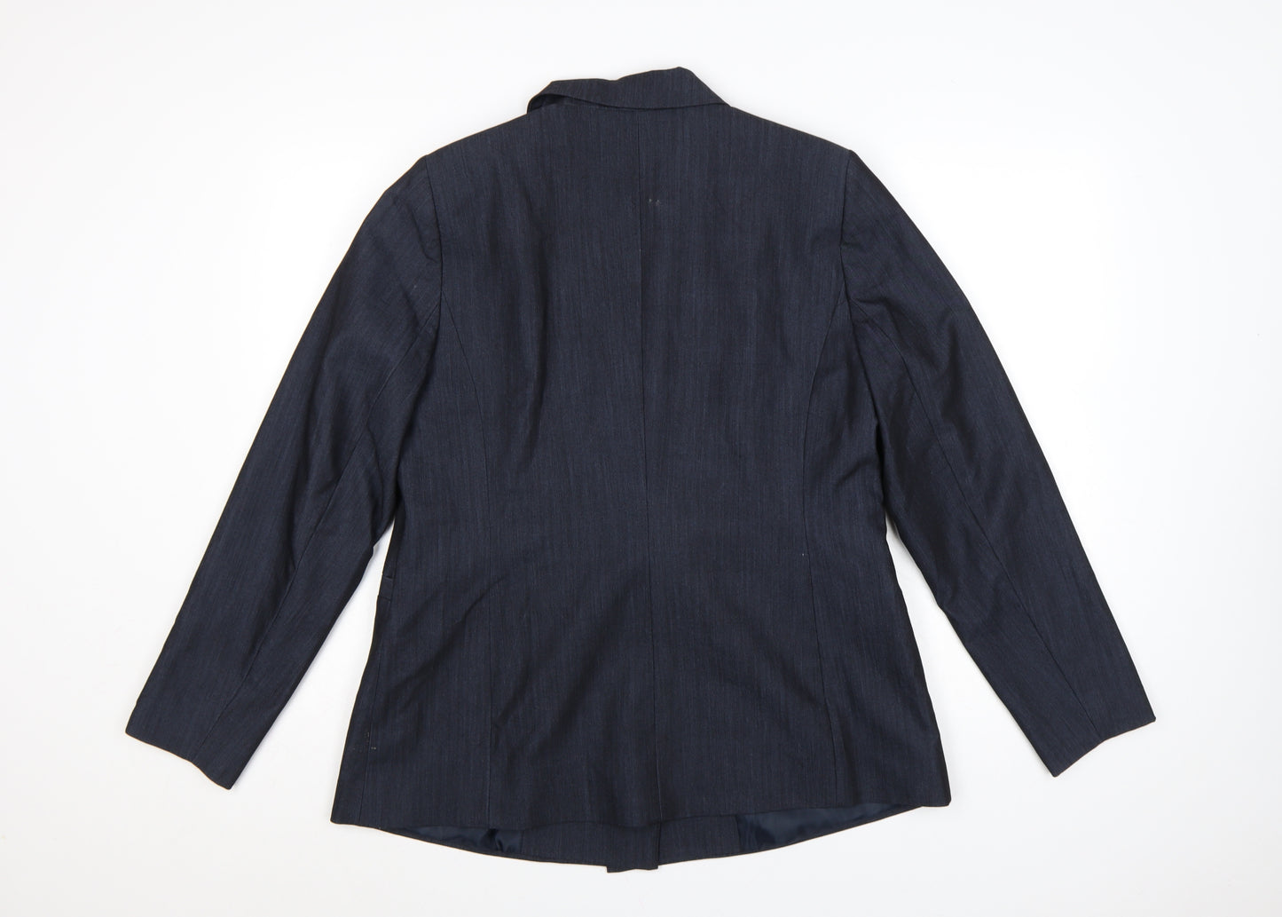 V by Very Women's Navy Double-Breasted Blazer Jacket UK 16