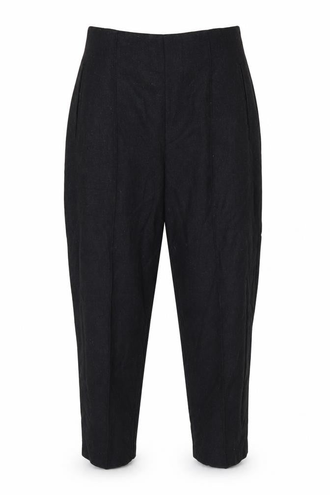 Dolce & Gabbana Womens Black Wool Blend Cropped Trousers Size 14