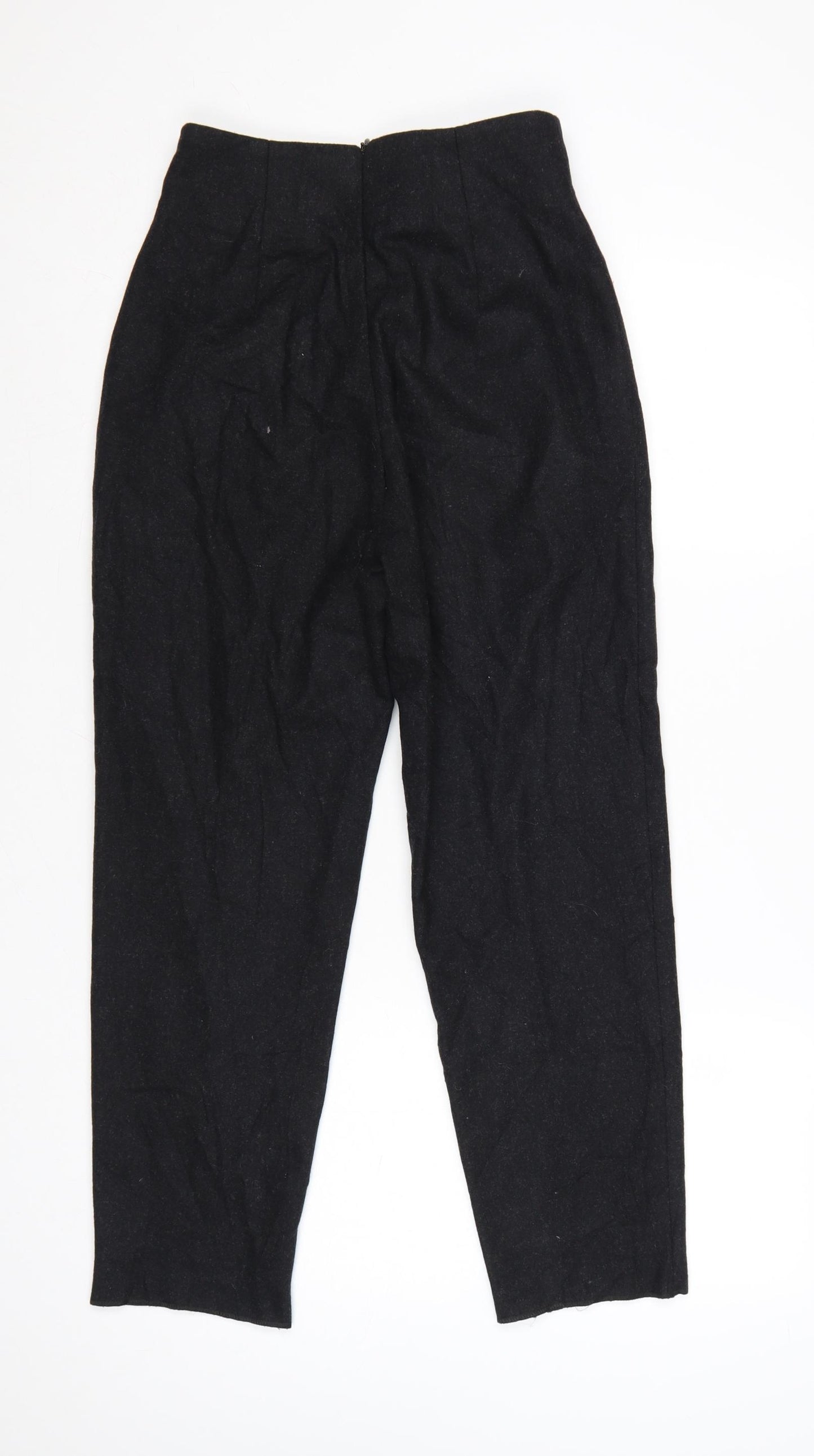 Dolce & Gabbana Womens Black Wool Blend Cropped Trousers Size 14