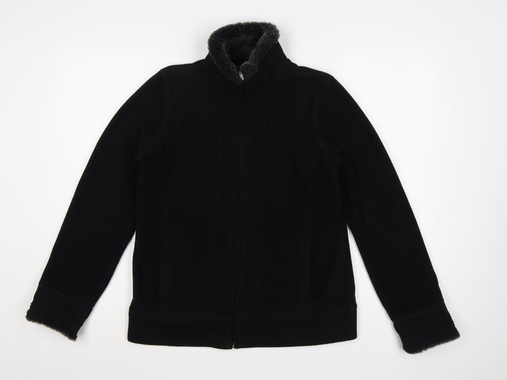 Maine New England Women's Black Fleece Jacket Size 10