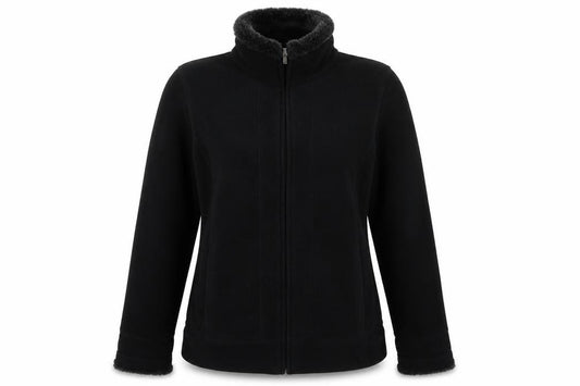 Maine New England Women's Black Fleece Jacket Size 10