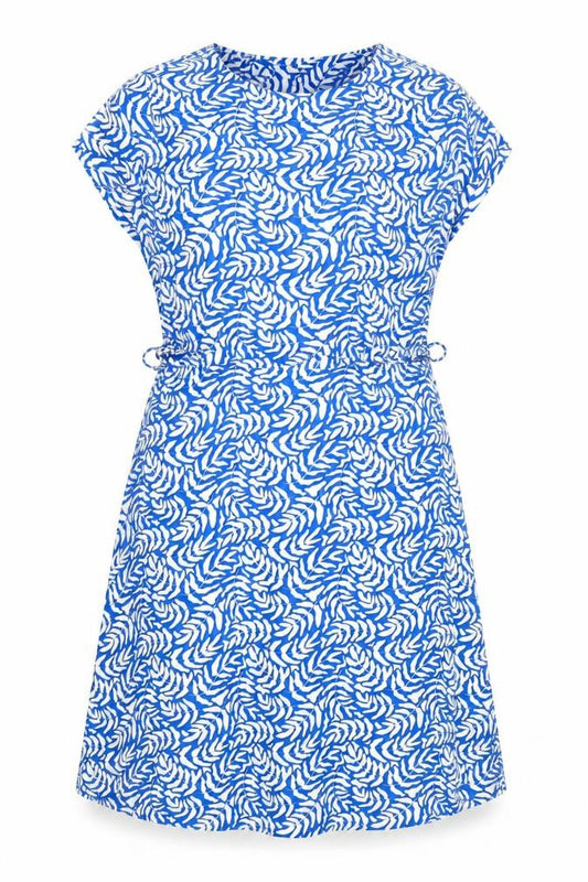 Front view of Mountain Warehouse Women’s Blue Wrap Jersey Dress UK 18 Summer UV Protective
