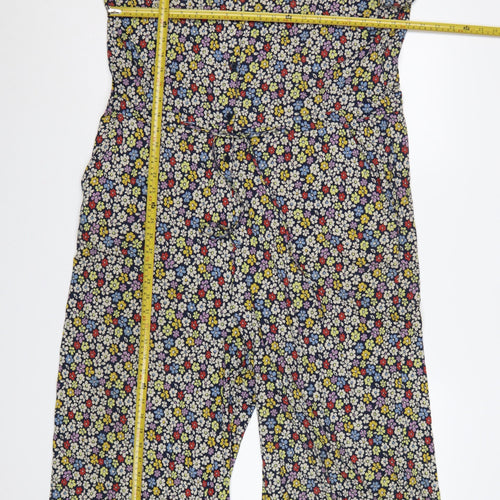 Seasalt Cornwall Women’s Blue Floral Rose Trellis Jumpsuit Size 14
