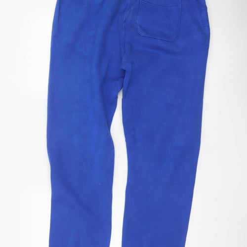 Hollister Men’s Blue XL Logo Fleece Jogger Sweatpants