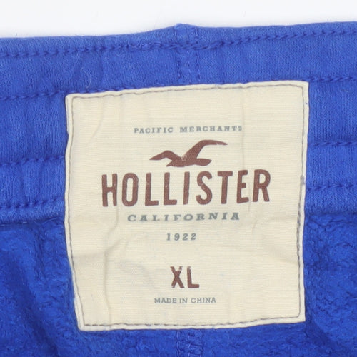 Hollister Men’s Blue XL Logo Fleece Jogger Sweatpants