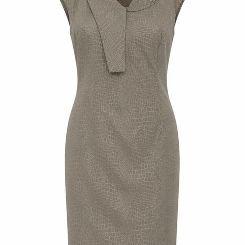 James Lakeland Women Beige UK 8 Sheath Animal Print Dress