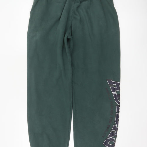 adidas Men’s Green L Originals Logo Cuffed Jogger Trousers