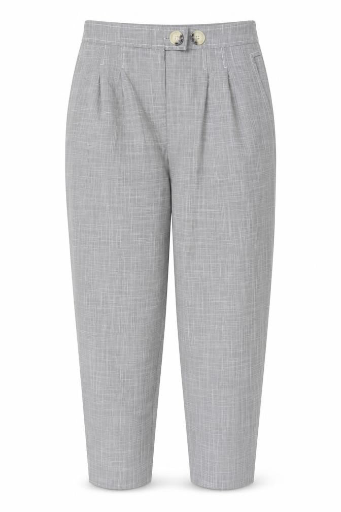Topshop Women Grey Size 10 Pleated Tapered Dress Trousers Pockets