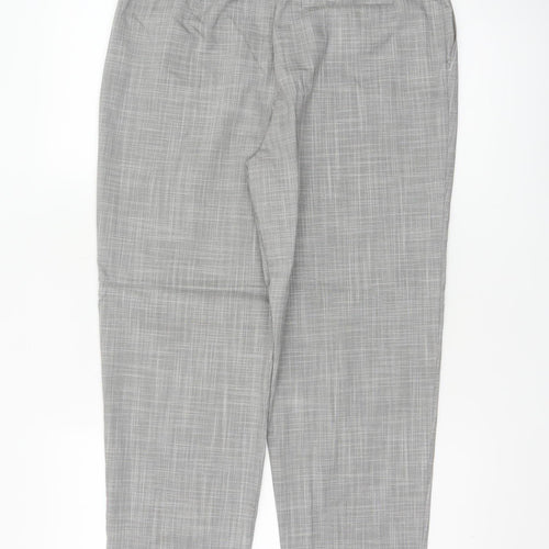 Topshop Women Grey Size 10 Pleated Tapered Dress Trousers Pockets