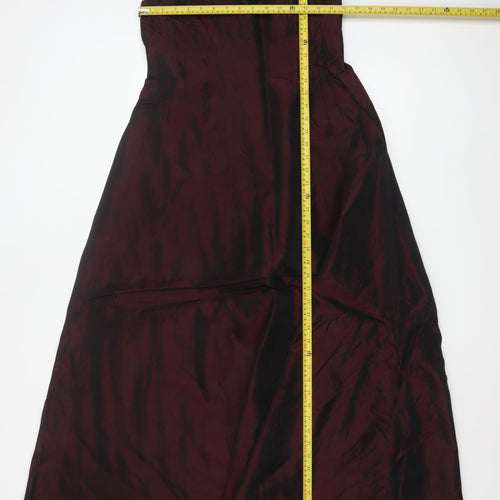 BHS Women Red Size 12 A-Line Long Strappy Formal Evening Dress