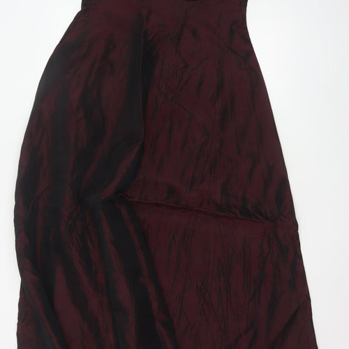 BHS Women Red Size 12 A-Line Long Strappy Formal Evening Dress