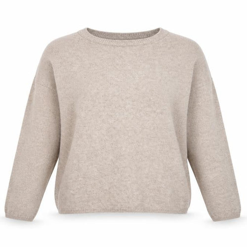 The White Company Women’s Beige Size 8 Button Back Knit Pullover